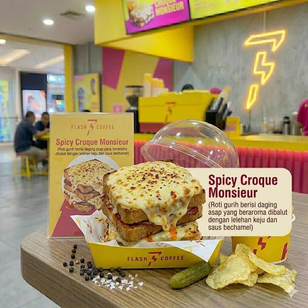 Spicy Croque Monsieur Flash Coffee